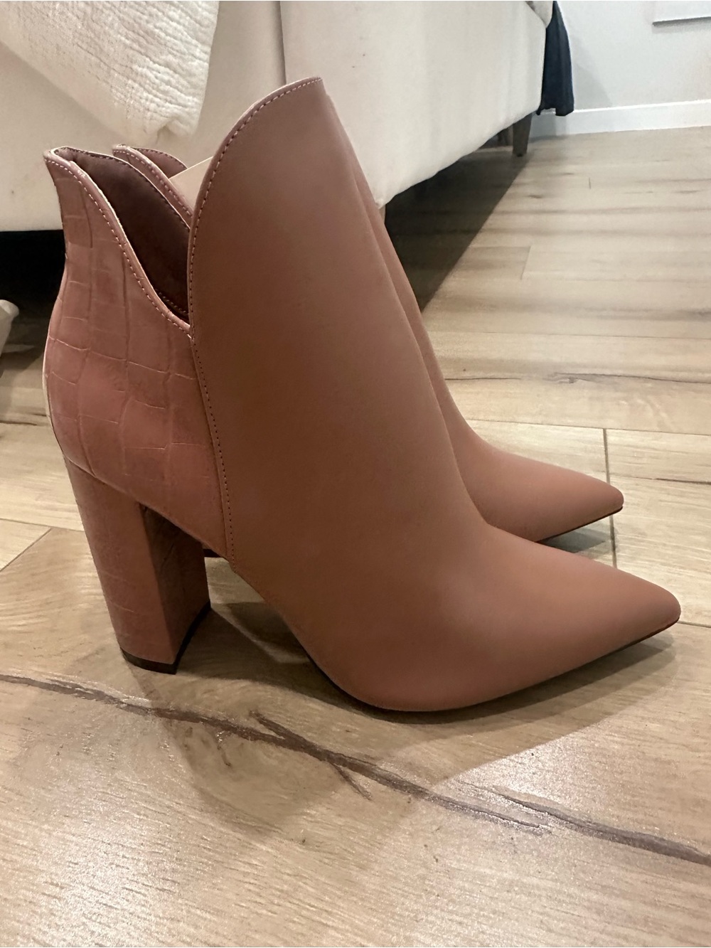 Camel colored ankle boots